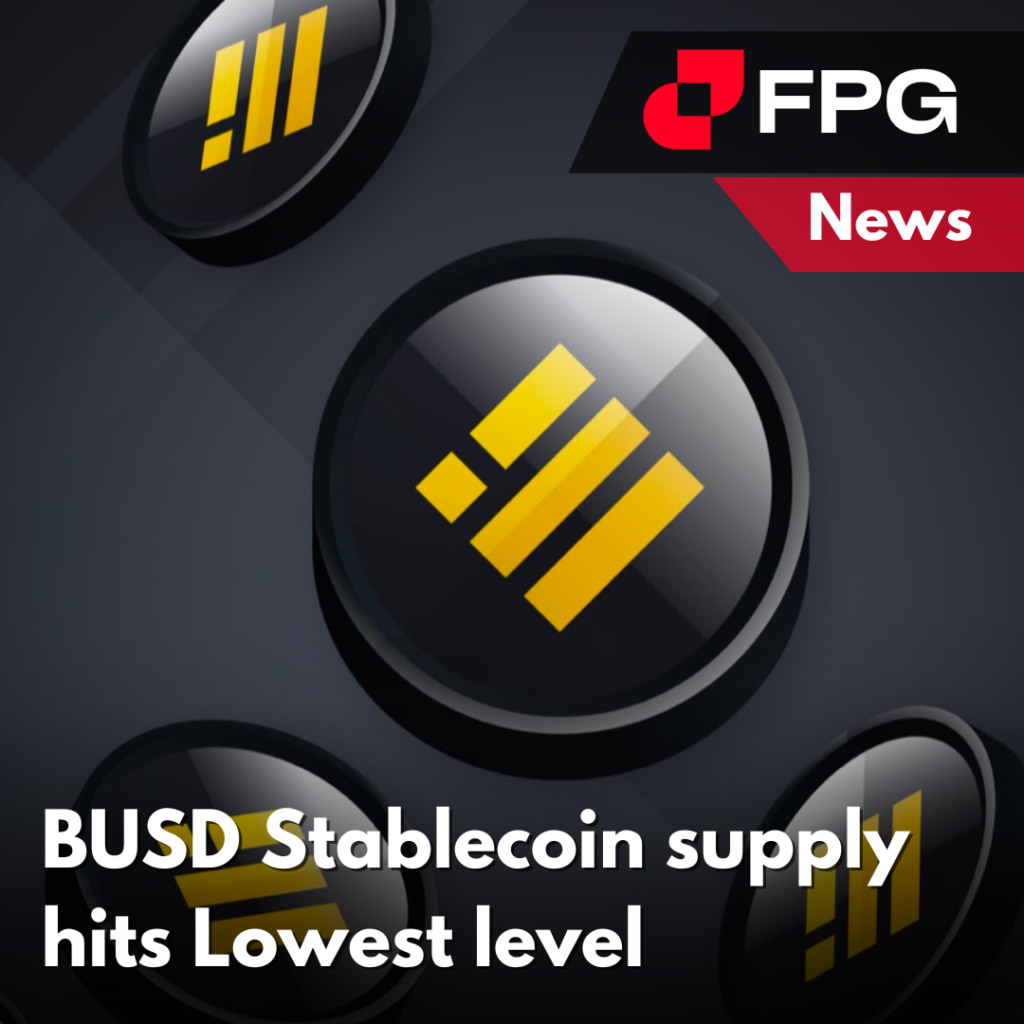 BUSD supply hits lowest level