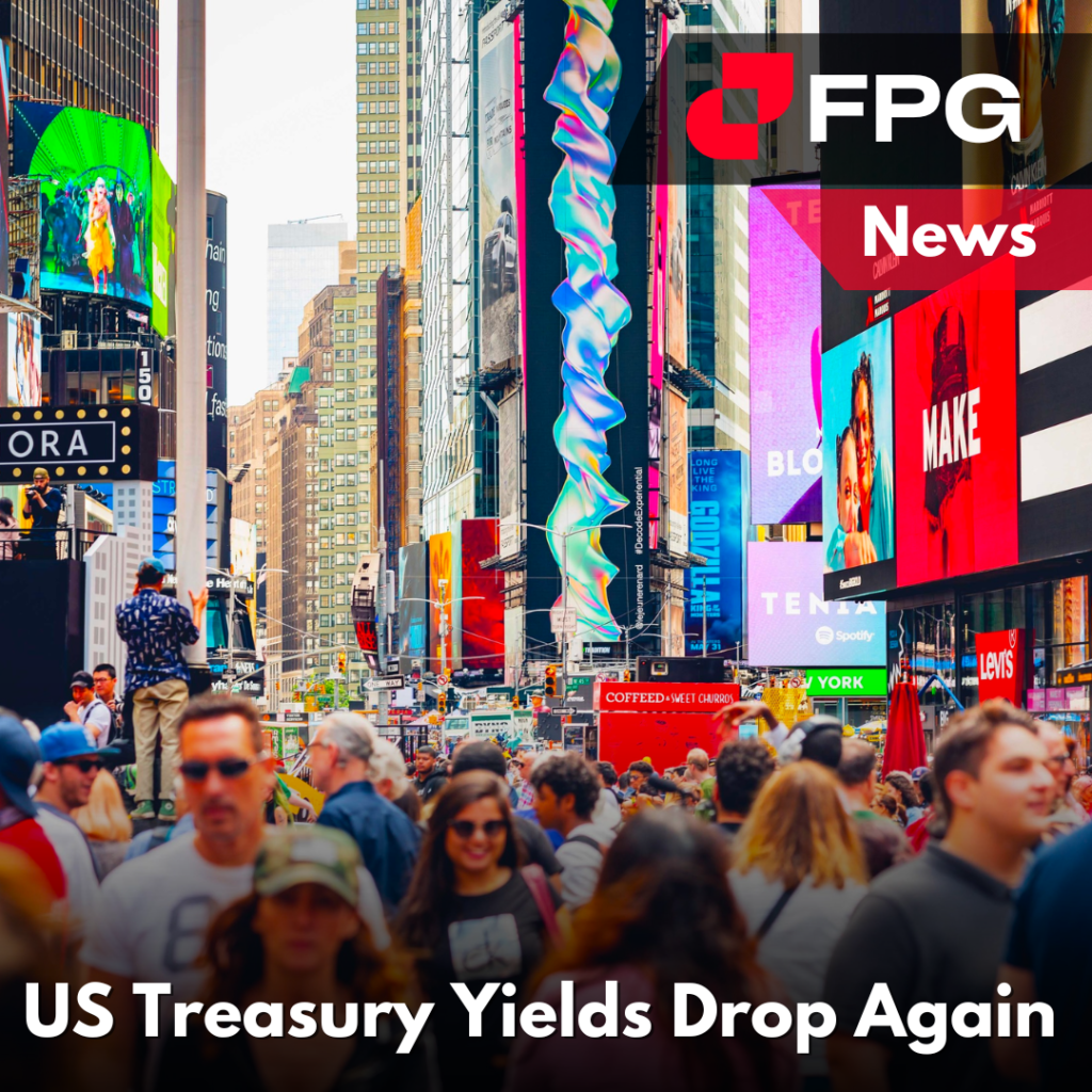 US Treasury Yields Drop Again